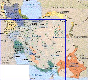 Administratives carte de Iran