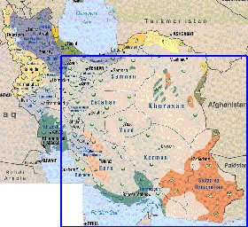 Administratives carte de Iran