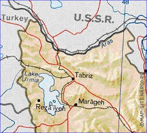 mapa de Irao em ingles