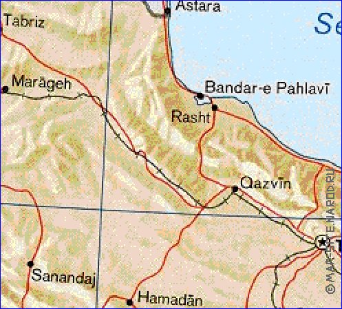 mapa de Irao em ingles