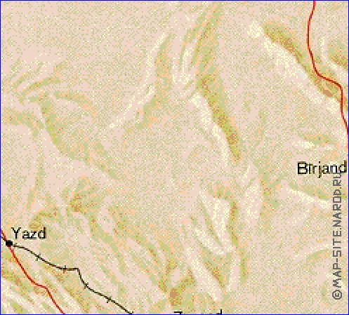 carte de Iran en anglais