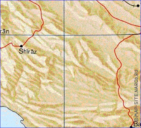 mapa de Irao em ingles