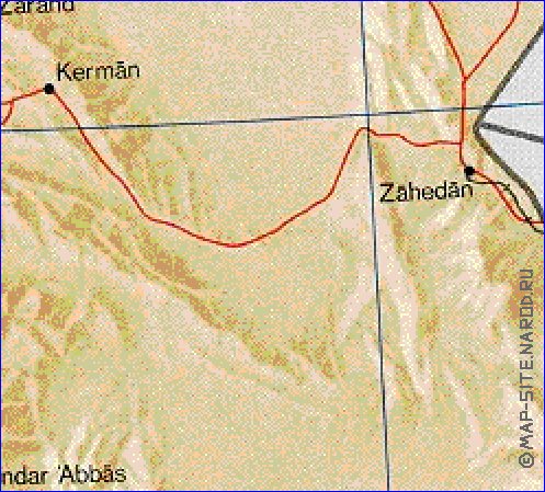 mapa de Irao em ingles