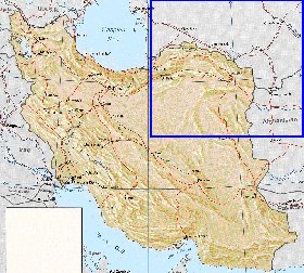 mapa de Irao em ingles