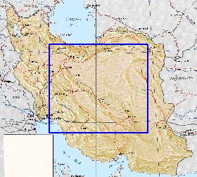 mapa de Irao em ingles