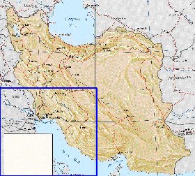 mapa de Irao em ingles