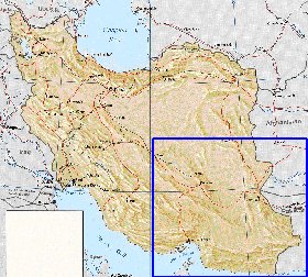 mapa de Irao em ingles