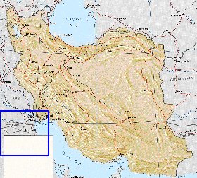 mapa de Irao em ingles