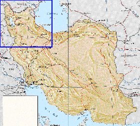 mapa de Irao em ingles