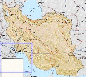 mapa de Irao em ingles