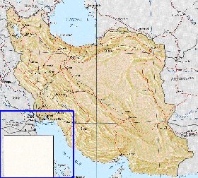 mapa de Irao em ingles