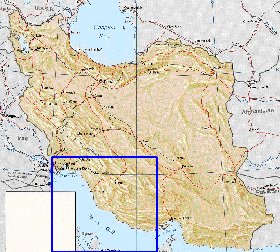 mapa de Irao em ingles