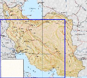 mapa de Irao em ingles