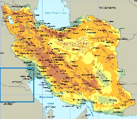 Fisica mapa de Irao