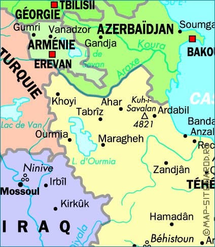 carte de Iran