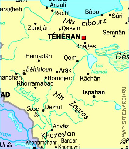 carte de Iran