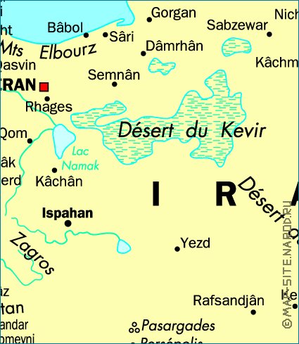 carte de Iran