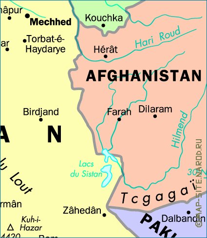 carte de Iran