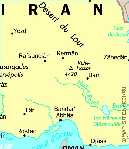 carte de Iran