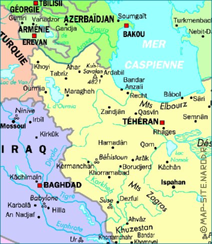 carte de Iran