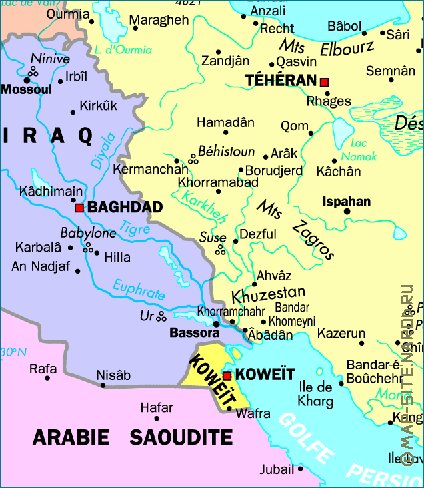 carte de Iran