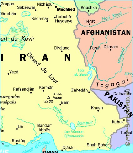 carte de Iran