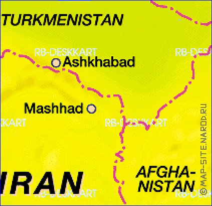 carte de Iran en allemand