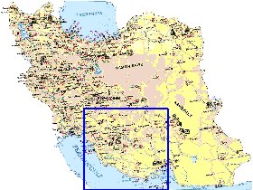 carte de Iran