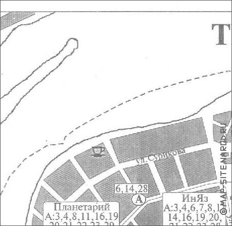 Transport carte de Irkoutsk