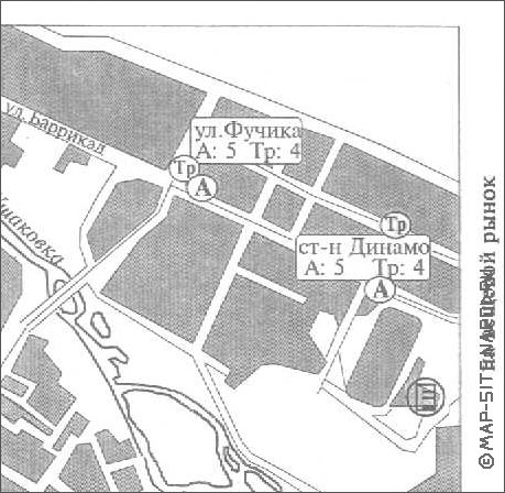 Transport carte de Irkoutsk