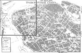 Transporte mapa de Irkutsk