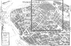 Transporte mapa de Irkutsk