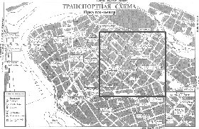 Transporte mapa de Irkutsk