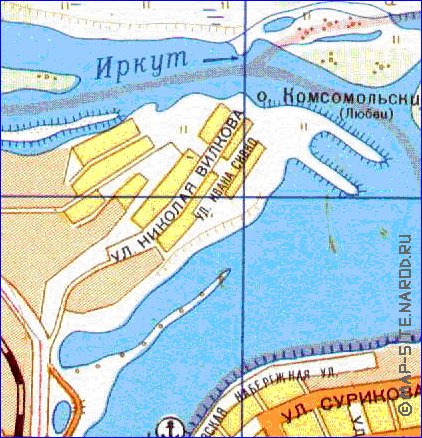 carte de Irkoutsk