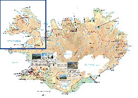 Fisica mapa de Islandia