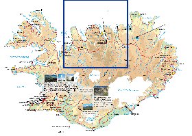 Fisica mapa de Islandia