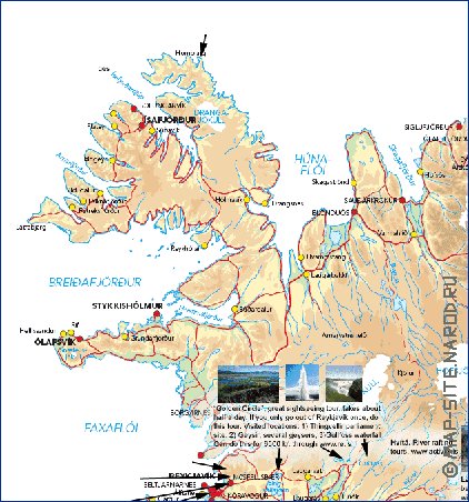 Fisica mapa de Islandia