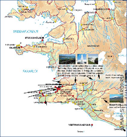 Fisica mapa de Islandia