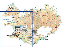 Fisica mapa de Islandia