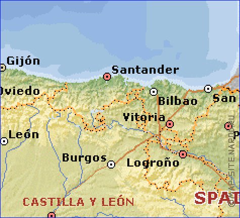 Administrativa mapa de Espanha