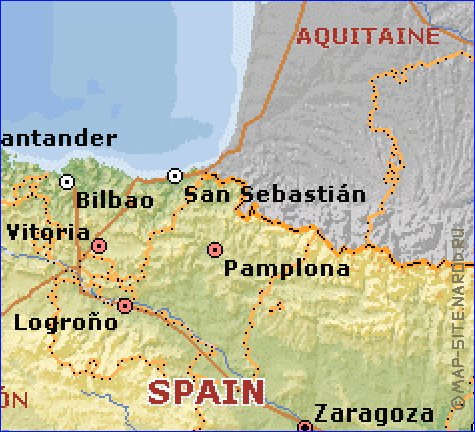 Administrativa mapa de Espanha