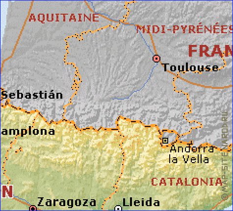 Administrativa mapa de Espanha