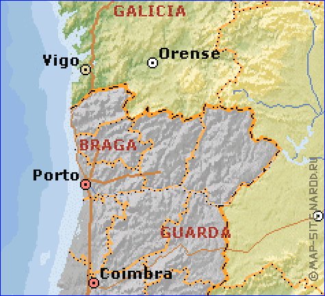 Administrativa mapa de Espanha