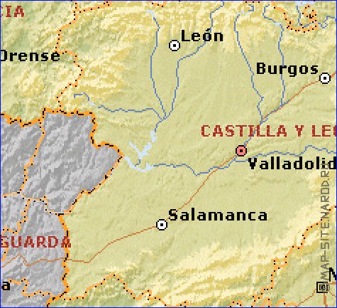 Administrativa mapa de Espanha