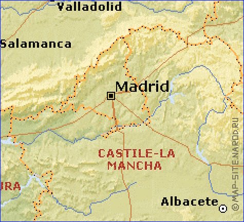 Administrativa mapa de Espanha