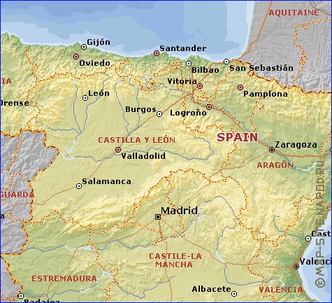 Administrativa mapa de Espanha