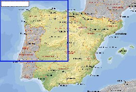 Administrativa mapa de Espanha