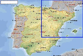 Administratives carte de Espagne