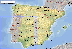 Administratives carte de Espagne