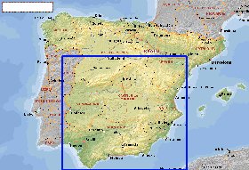 Administrativa mapa de Espanha